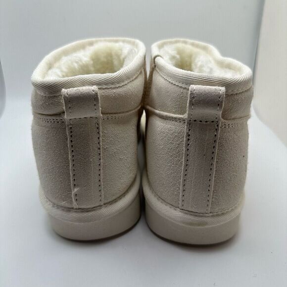 CUSHIONAIRE Women's pull on boot 8 WIDE IVORY - Picture 4 of 7